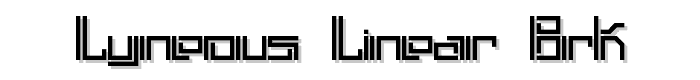 Lyneous Linear BRK font